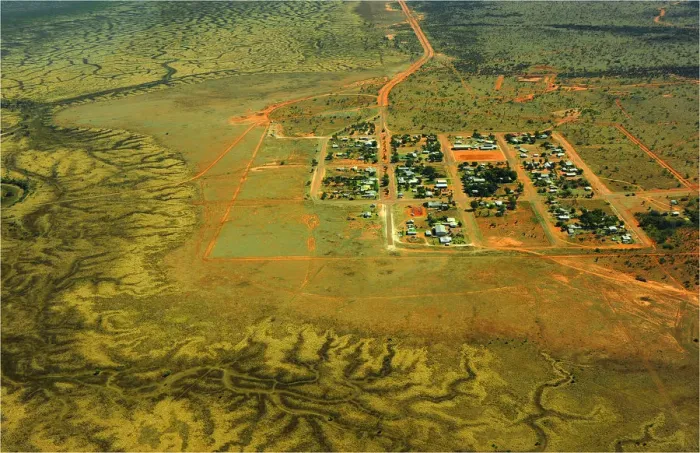 Framed Print : Aerial of Qulpie, outback Queensland, Australia Framed Print : Aerial of Qulpie, outback Queensland, Australia