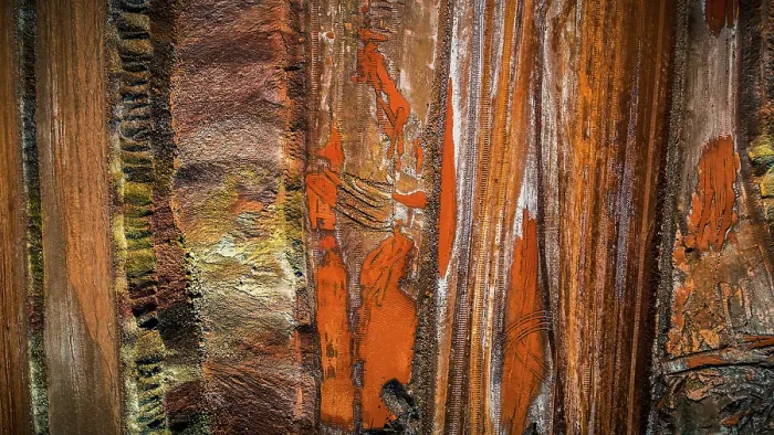 Framed Print : Aerial shot showing awe inspiring rock layers in an iron mine, Australia Framed Print : Aerial shot showing awe inspiring rock layers in an iron mine, Australia