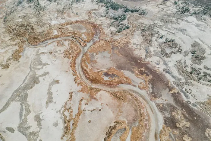 Framed Print : Aerial shot showing a tributary of the King River, The Kimberley, Western Australia, Australia Framed Print : Aerial shot showing a tributary of the King River, The Kimberley, Western Australia, Australia