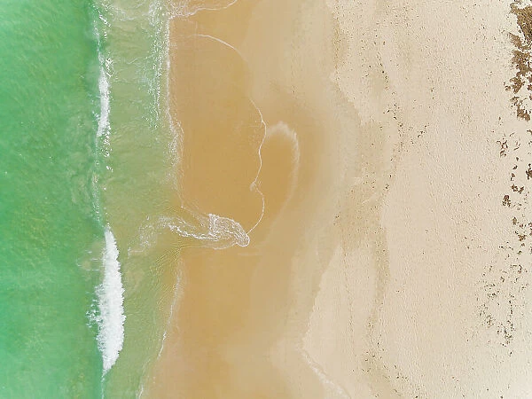 Aerial Of Summer Sandy Beach