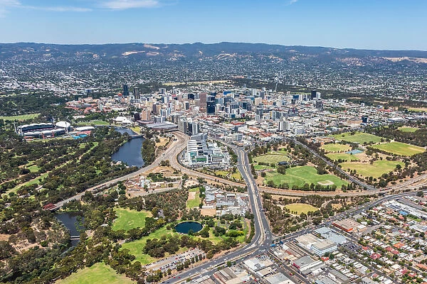Aerial view of Adelaide, South Australia