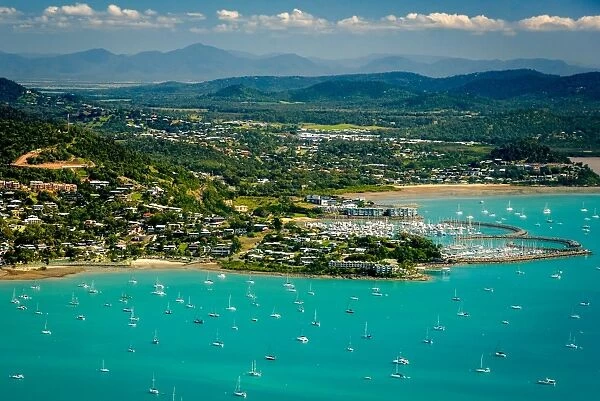 Aerial view of Airlie Beach