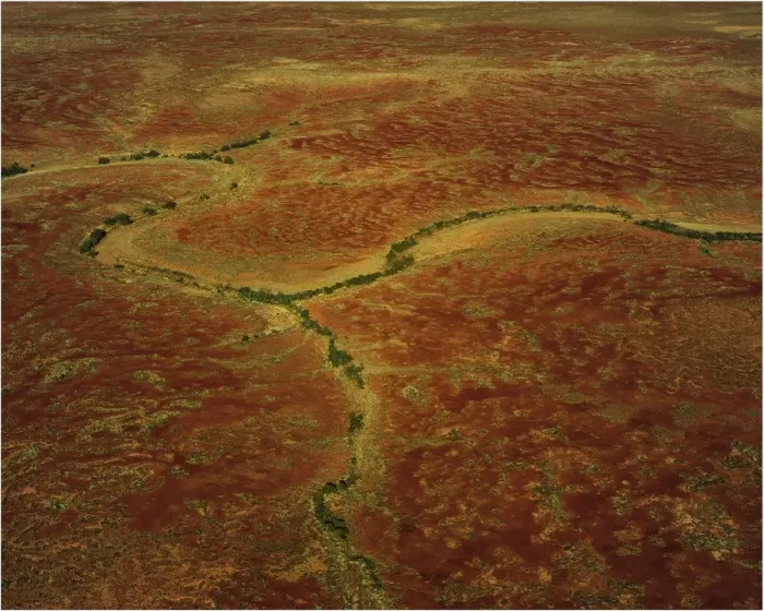 Framed Print : An Aerial view of the Australian outback, showing the vibrant colours of the Landscape Framed Print : An Aerial view of the Australian outback, showing the vibrant colours of the Landscape