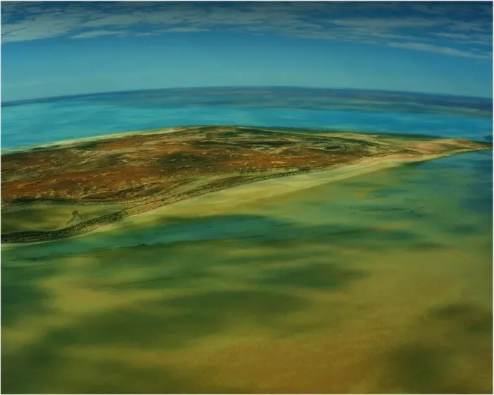Framed Print : An Aerial view of the Australian outback in flood around Lake Eyre, showing the vibrant colours of the Landscape Framed Print : An Aerial view of the Australian outback in flood around Lake Eyre, showing the vibrant colours of the Landscape