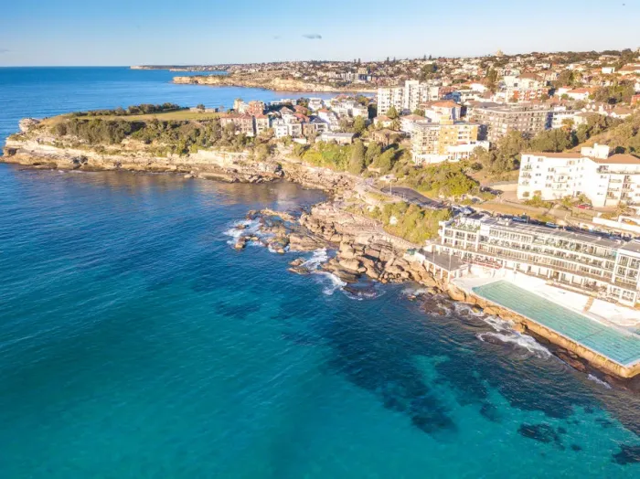 Framed Print : Aerial View of Bondi Beach Framed Print : Aerial View of Bondi Beach