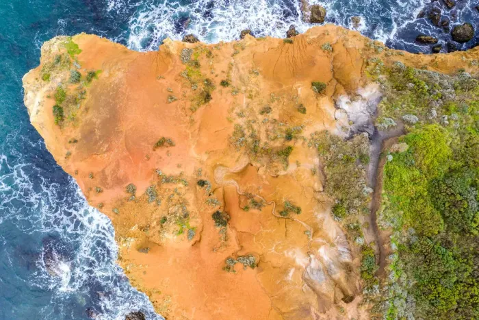 Framed Print : Aerial View of the Coastline, Great ocean Road Framed Print : Aerial View of the Coastline, Great ocean Road