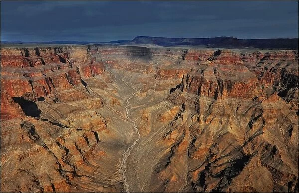 Aerial view of the Colorado Plateau near the western end of the Grand Canyon
