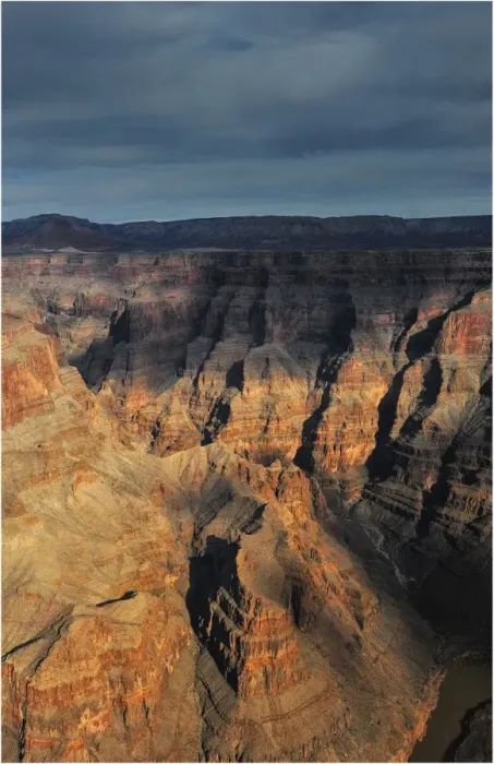 Framed Print : Aerial view of the Colorado Plateau near the western end of the Grand Canyon