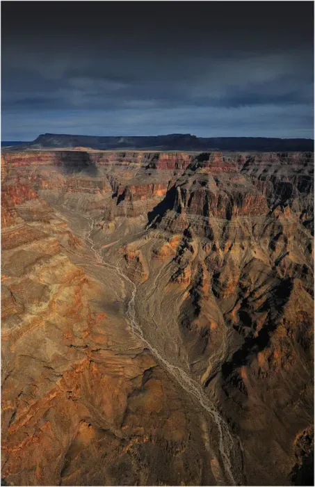 Framed Print : Aerial view of the Colorado Plateau near the western end of the Grand Canyon