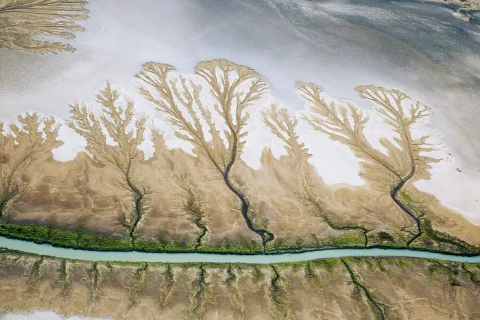 Framed Print : Aerial view of the East Alligator river, Northern Territory, Australia