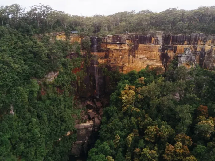 Framed Print : Aerial view of Fitzroy Falls, New South Wales, Australia