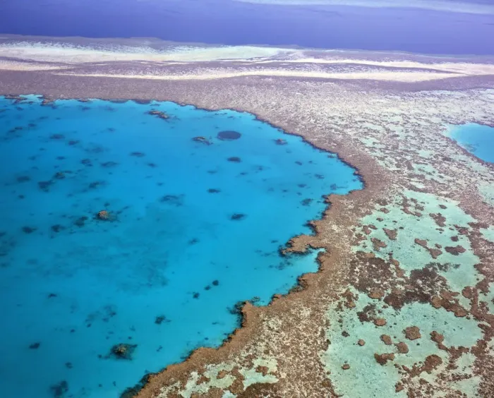 Framed Print : Aerial view of the Great Barrier Reef