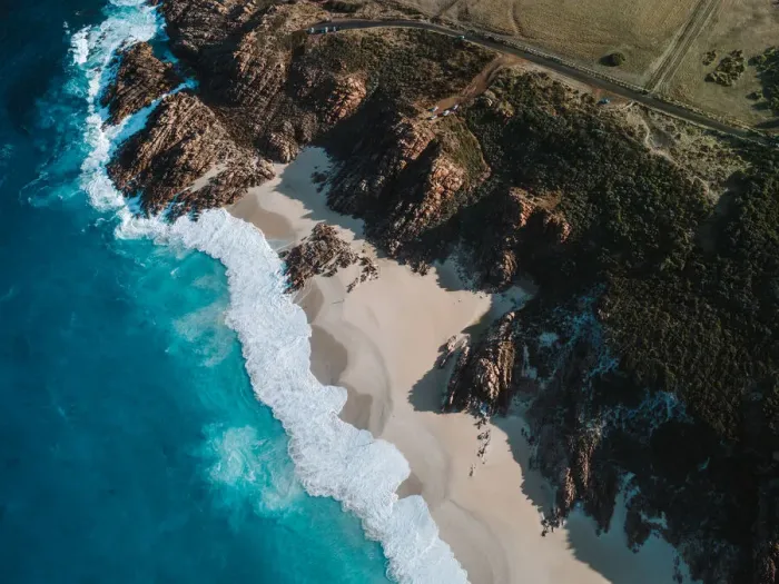 Framed Print : Aerial View of Injidup Beach Yallingup Western Australia - DRONE 4K PHOTO Framed Print : Aerial View of Injidup Beach Yallingup Western Australia - DRONE 4K PHOTO