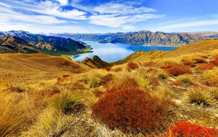 Framed Print : Aerial view over Lake Hawea, Wanaka Framed Print : Aerial view over Lake Hawea, Wanaka