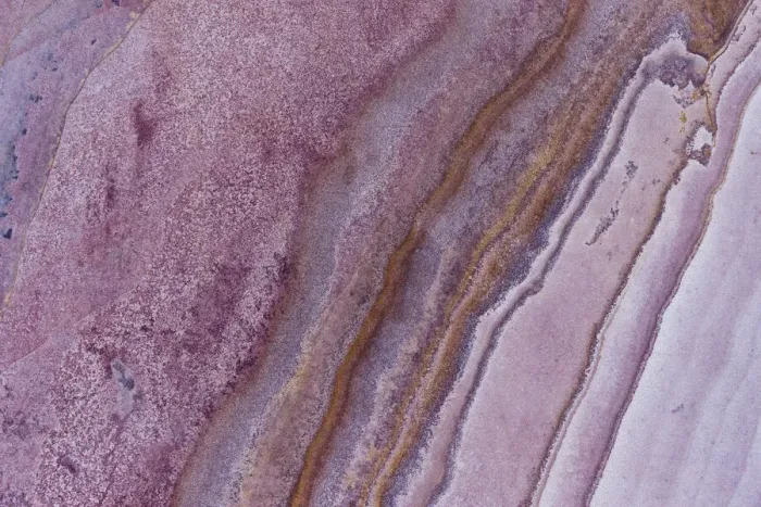 Framed Print : Aerial view looking down onto colourful Sandstone slabs - Colourful Textured Abstract Framed Print : Aerial view looking down onto colourful Sandstone slabs - Colourful Textured Abstract