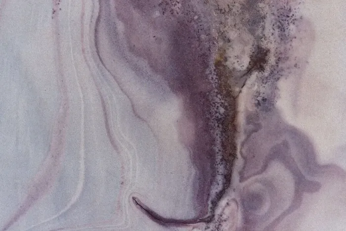 Framed Print : Aerial view looking down onto colourful Sandstone slabs - Colourful Textured Abstract