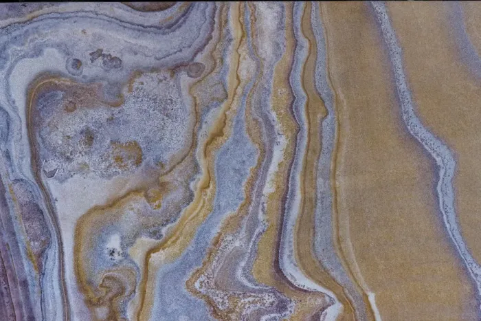 Framed Print : Aerial view looking down onto colourful Sandstone slabs - Colourful Textured Abstract Framed Print : Aerial view looking down onto colourful Sandstone slabs - Colourful Textured Abstract