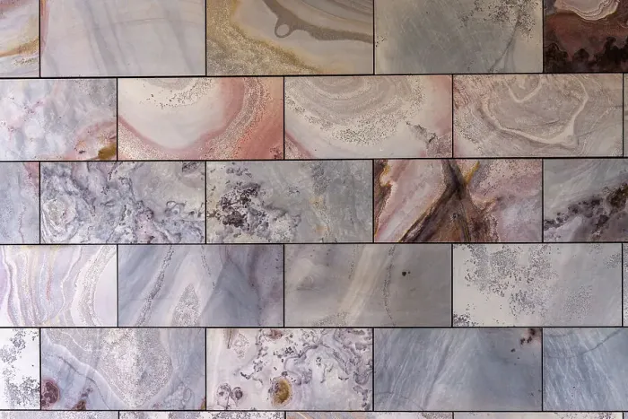 Framed Print : Aerial view looking down onto colourful Sandstone slabs - Colourful Textured Abstract Framed Print : Aerial view looking down onto colourful Sandstone slabs - Colourful Textured Abstract