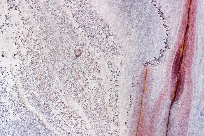 Framed Print : Aerial view looking down onto colourful Sandstone slabs - Colourful Textured Abstract Framed Print : Aerial view looking down onto colourful Sandstone slabs - Colourful Textured Abstract
