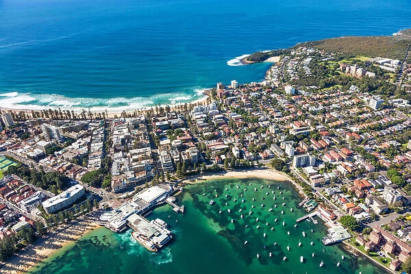 Manly. Aerial view of Manly, NSW, Australia