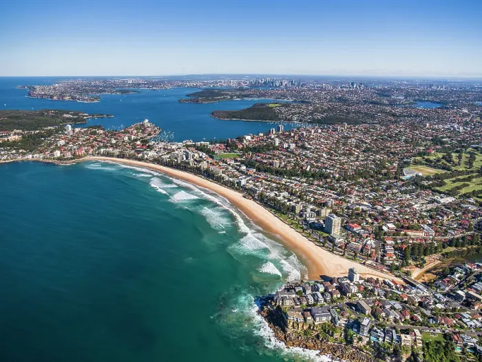 Framed Print : Manly. Aerial view of Manly, NSW, Australia Framed Print : Manly. Aerial view of Manly, NSW, Australia