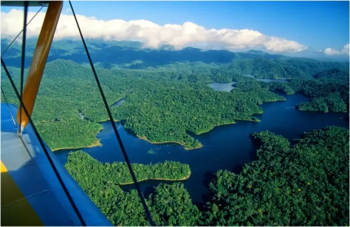 Framed Print : Aerial view near Cairns, North Queensland, Australia