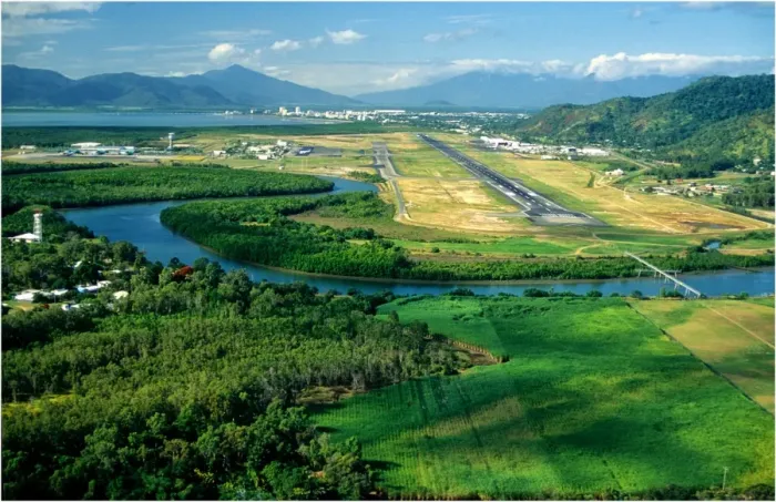Framed Print : Aerial view near Cairns, North Queensland, Australia Framed Print : Aerial view near Cairns, North Queensland, Australia