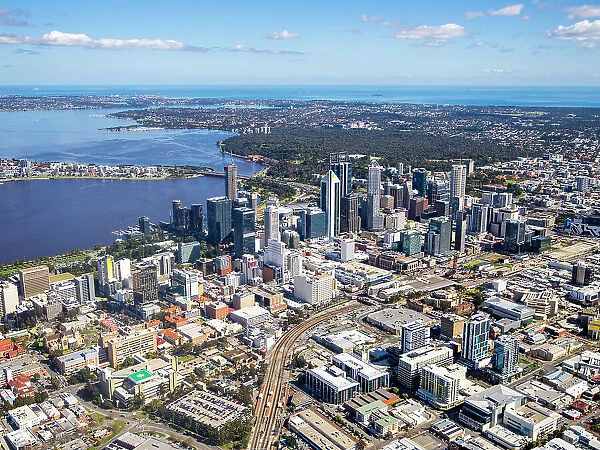 Perth. Aerial view of Perth, Western Australia