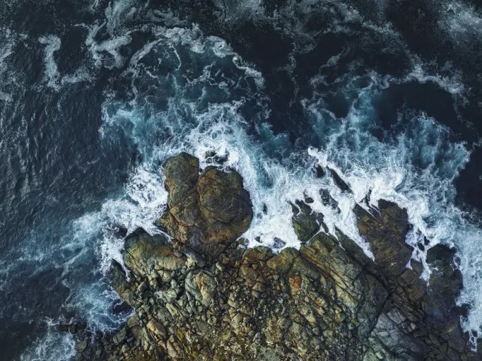 Framed Print : Aerial view of Point Ellen, Vivonne Bay, Kangaroo Island, South Australia