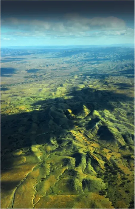 Framed Print : Aerial view of the rugged mountain ranges of the Southern Flinders Ranges in South Australia Framed Print : Aerial view of the rugged mountain ranges of the Southern Flinders Ranges in South Australia