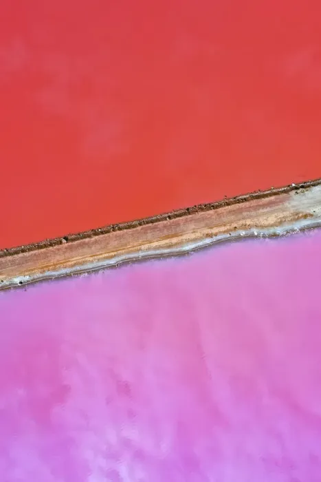 Framed Print : Aerial view over the stunning colourful lake at Hutt lagoon. Port Gregory, Western Australia Framed Print : Aerial view over the stunning colourful lake at Hutt lagoon. Port Gregory, Western Australia