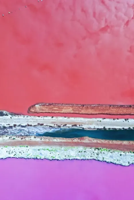Framed Print : Aerial view over the stunning colourful lake at Hutt lagoon. Port Gregory, Western Australia Framed Print : Aerial view over the stunning colourful lake at Hutt lagoon. Port Gregory, Western Australia