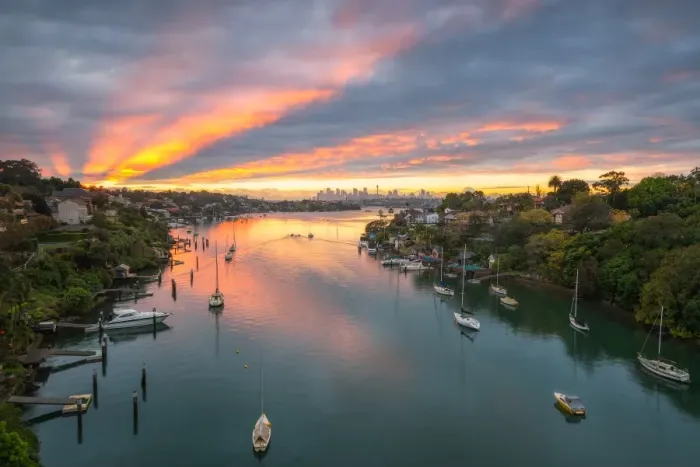 Framed Print : Aerial view of Sydney, Australia