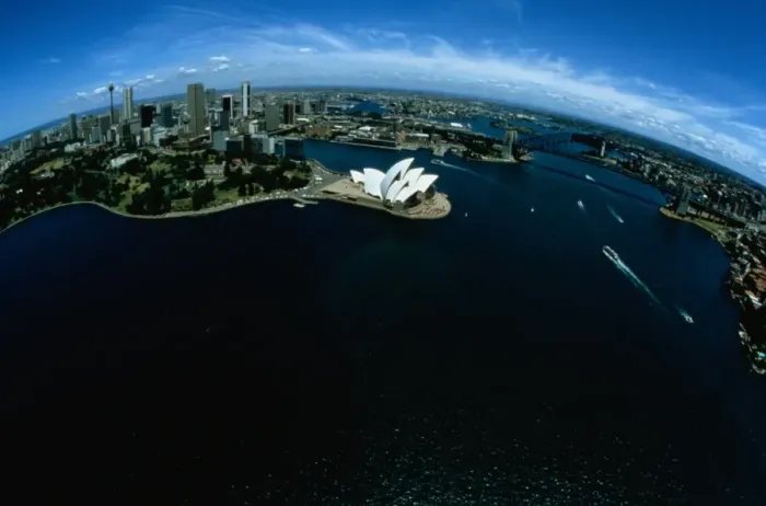 Framed Print : Aerial View of Sydney, Australia Framed Print : Aerial View of Sydney, Australia