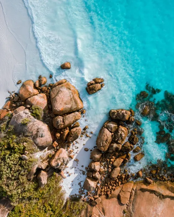 Framed Print : Aerial View of Thistle Cove, Cape Le Grand, Esperance Western Australia - 4K DRONE PHOTO Framed Print : Aerial View of Thistle Cove, Cape Le Grand, Esperance Western Australia - 4K DRONE PHOTO
