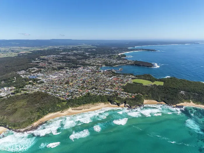 Framed Print : Aerial view of Ulladulla Framed Print : Aerial view of Ulladulla