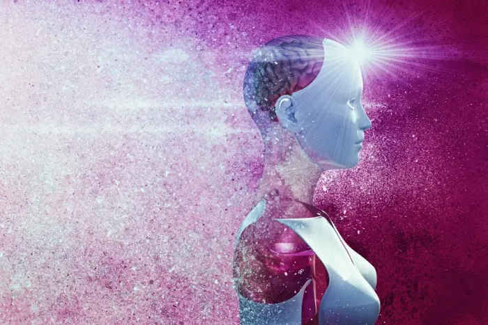 Framed Print : ai, anatomy, ar, artificial intelligence, augmented reality, brain, close up, color image