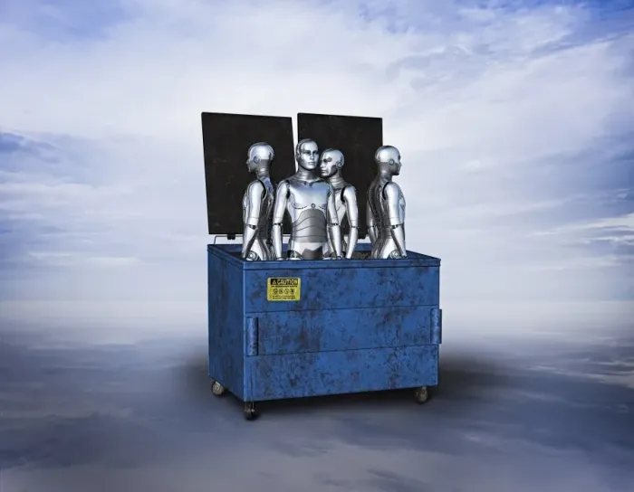 Framed Print : ai, android, artificial intelligence, augmented reality, bionic, cloud, color image