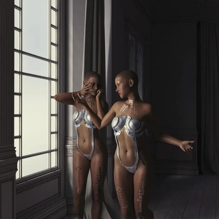 Framed Print : ai, android, artificial intelligence, augmented reality, beauty, bikini, bionic, circuitry Framed Print : ai, android, artificial intelligence, augmented reality, beauty, bikini, bionic, circuitry
