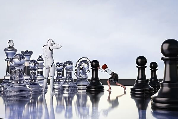 ai, ar, artificial intelligence, augmented reality, beating, bonding, chess, chess piece