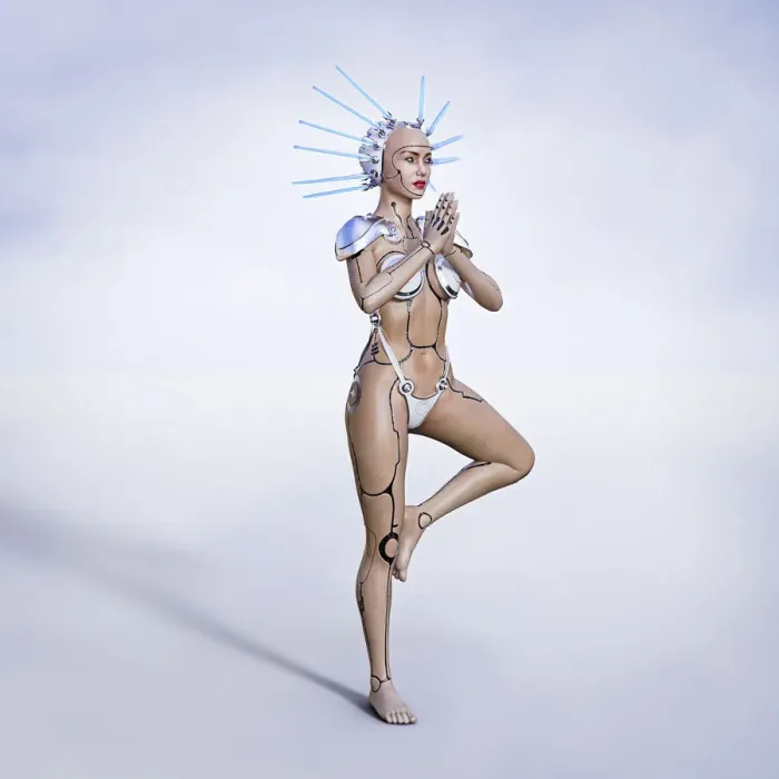 Framed Print : ai, ar, artificial intelligence, augmented reality, balance, bikini, color image