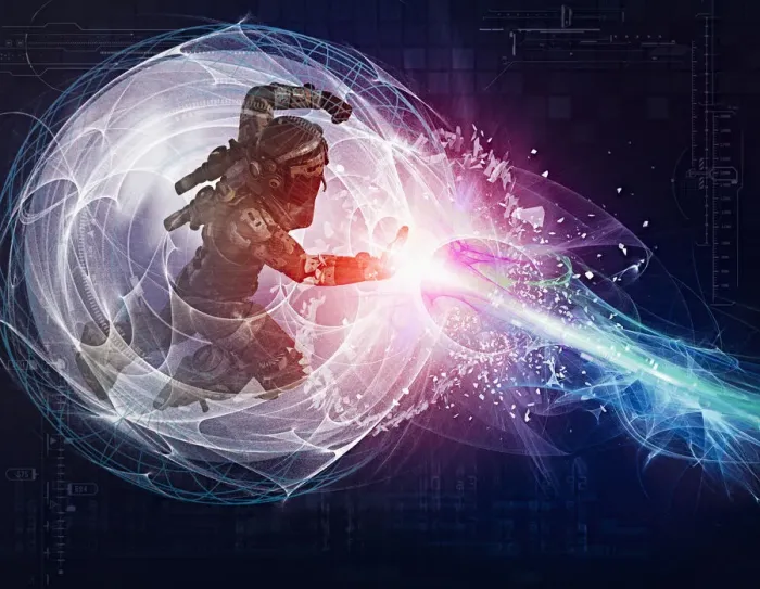 Framed Print : ai, ar, artificial intelligence, attack, augmented reality, beam, color image, concept Framed Print : ai, ar, artificial intelligence, attack, augmented reality, beam, color image, concept