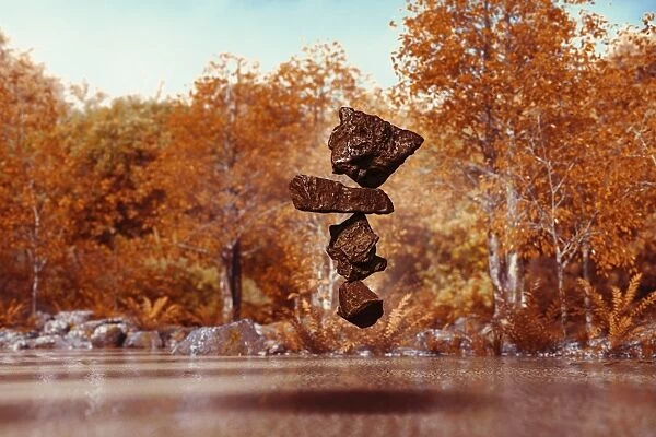 air, ar, augmented reality, autumn, autumn leaves, balancing, color image, computer graphic