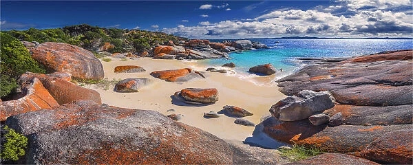 All-ports beach on the Western coastline of Flinders Island, Bass Strait, Tasmania