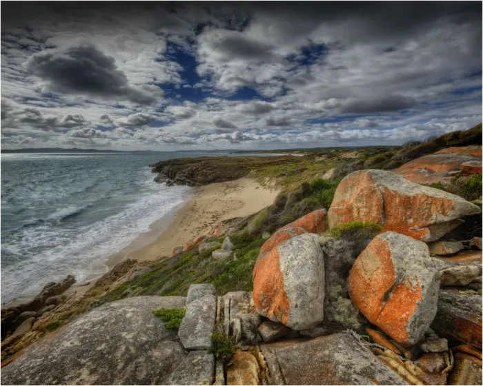 Framed Print : Allports beach, Flinders Island, Bass Strait, Tasmania