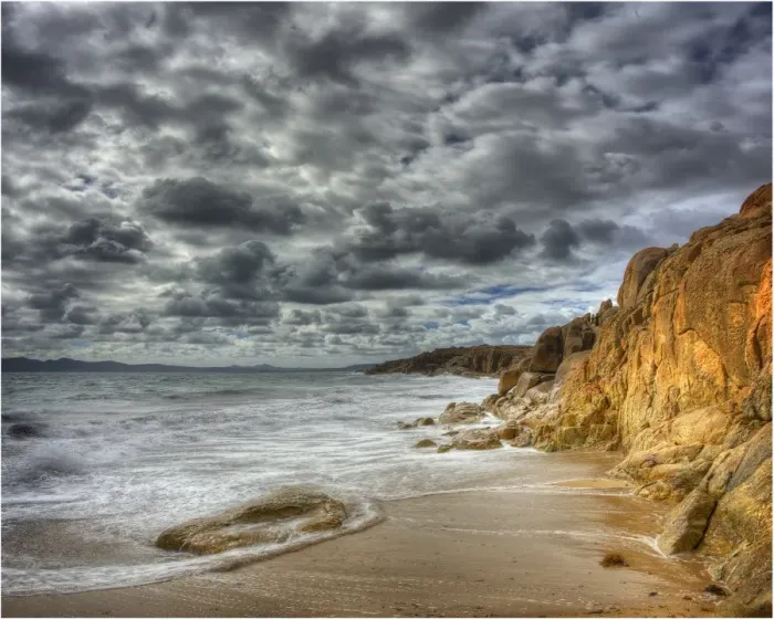 Framed Print : Allports beach, Flinders Island, Bass Strait, Tasmania