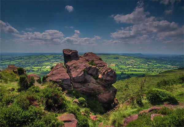 Amazing views in the delightful Peak district National Park, Derbyshire, England, United Kingdom