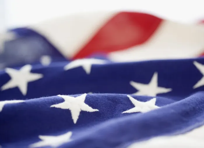 Framed Print : American flag, close up Framed Print : American flag, close up