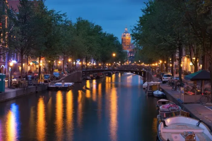 Framed Print : Amsterdam. Canal, Amsterdam