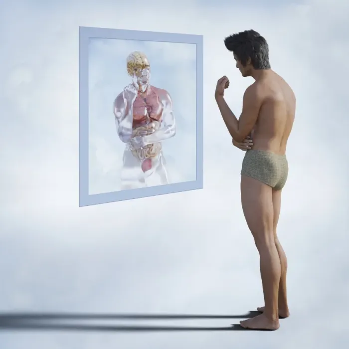 Framed Print : anatomy, ar, augmented reality, body image, brunette, cloud, color image, concept Framed Print : anatomy, ar, augmented reality, body image, brunette, cloud, color image, concept